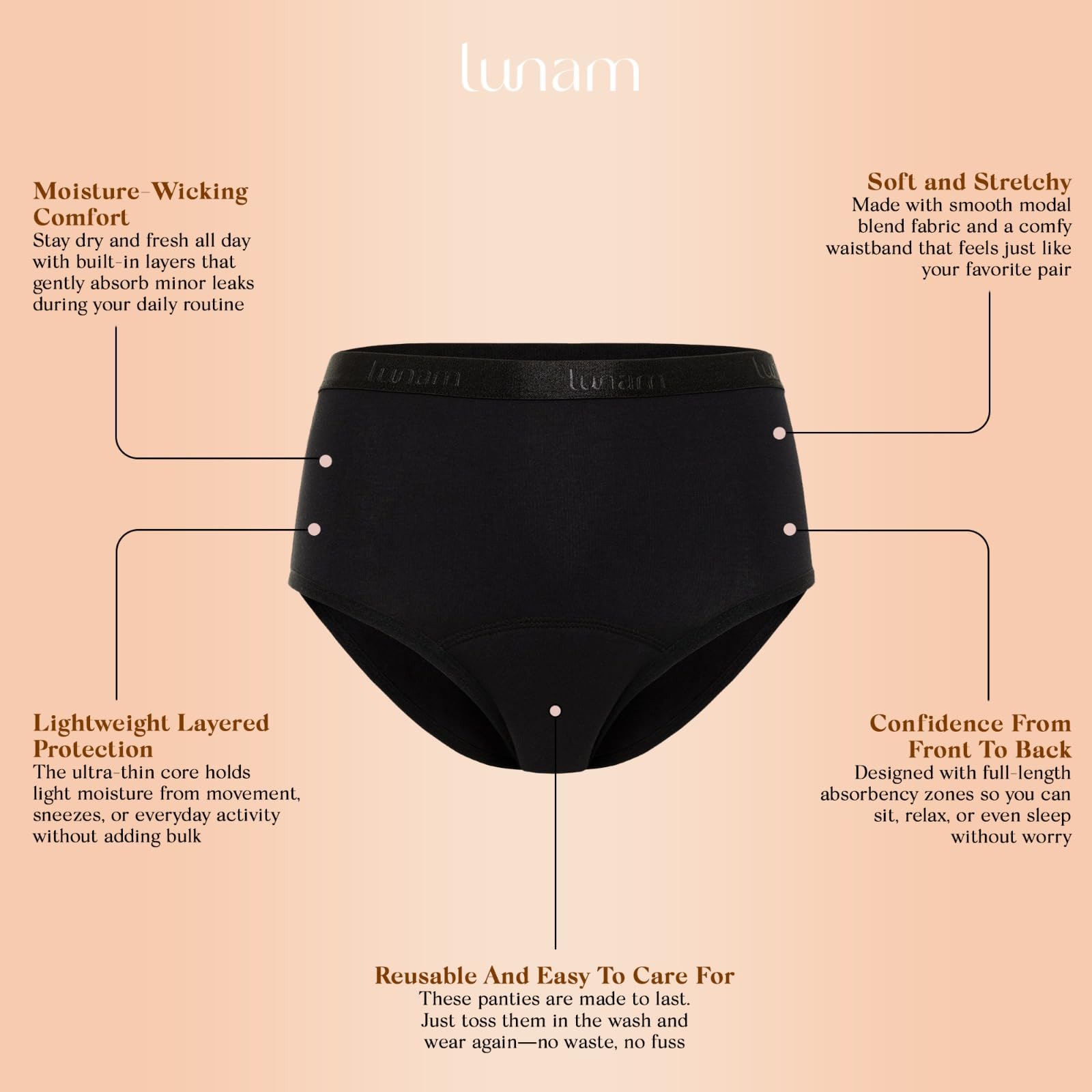 Lunam moisture-wicking fabric in action for day-long dryness