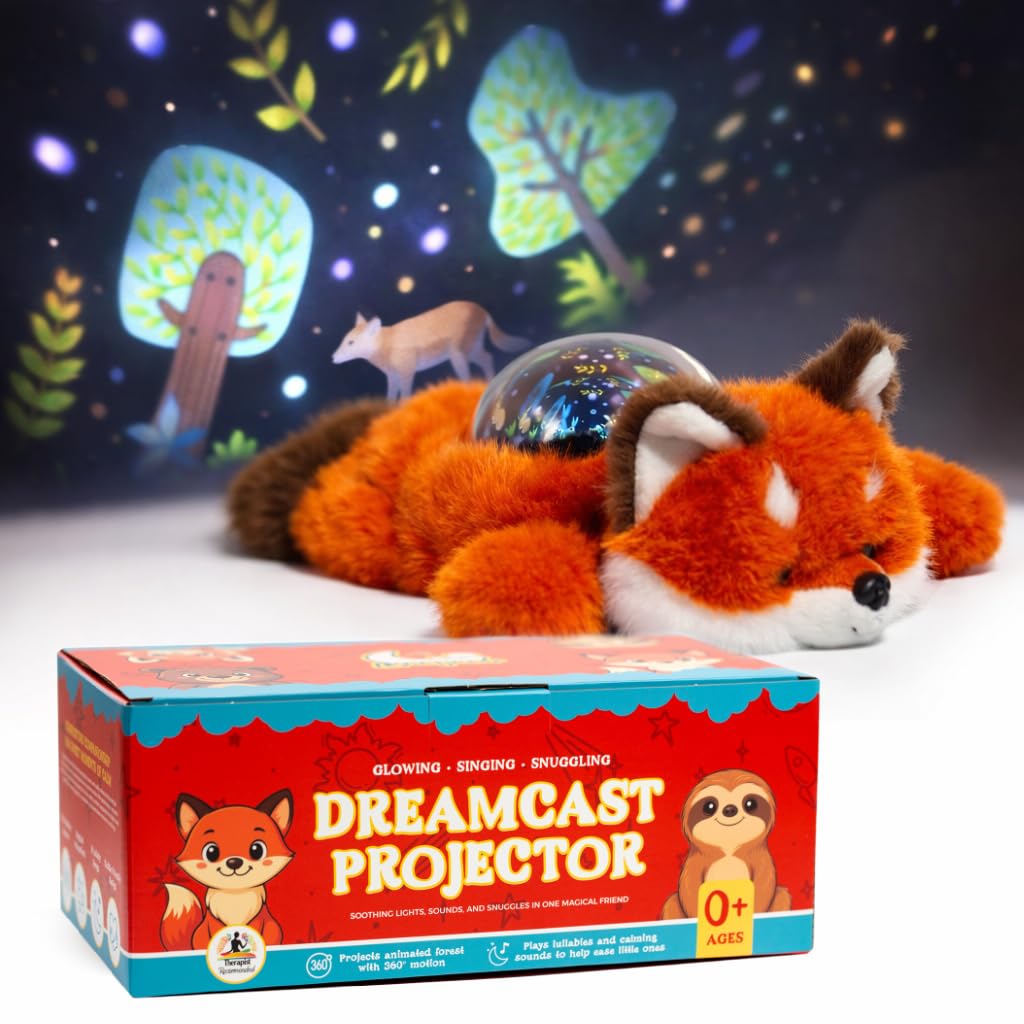 Lunapuer Sound Sleepers Fox night light projects calming stars for bedtime routines.