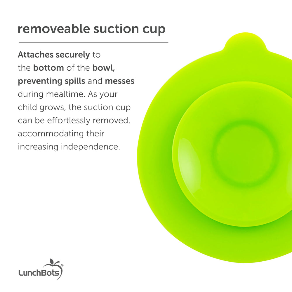 LunchBots silicone bowls in pink and orange colors for cheerful mealtimes.