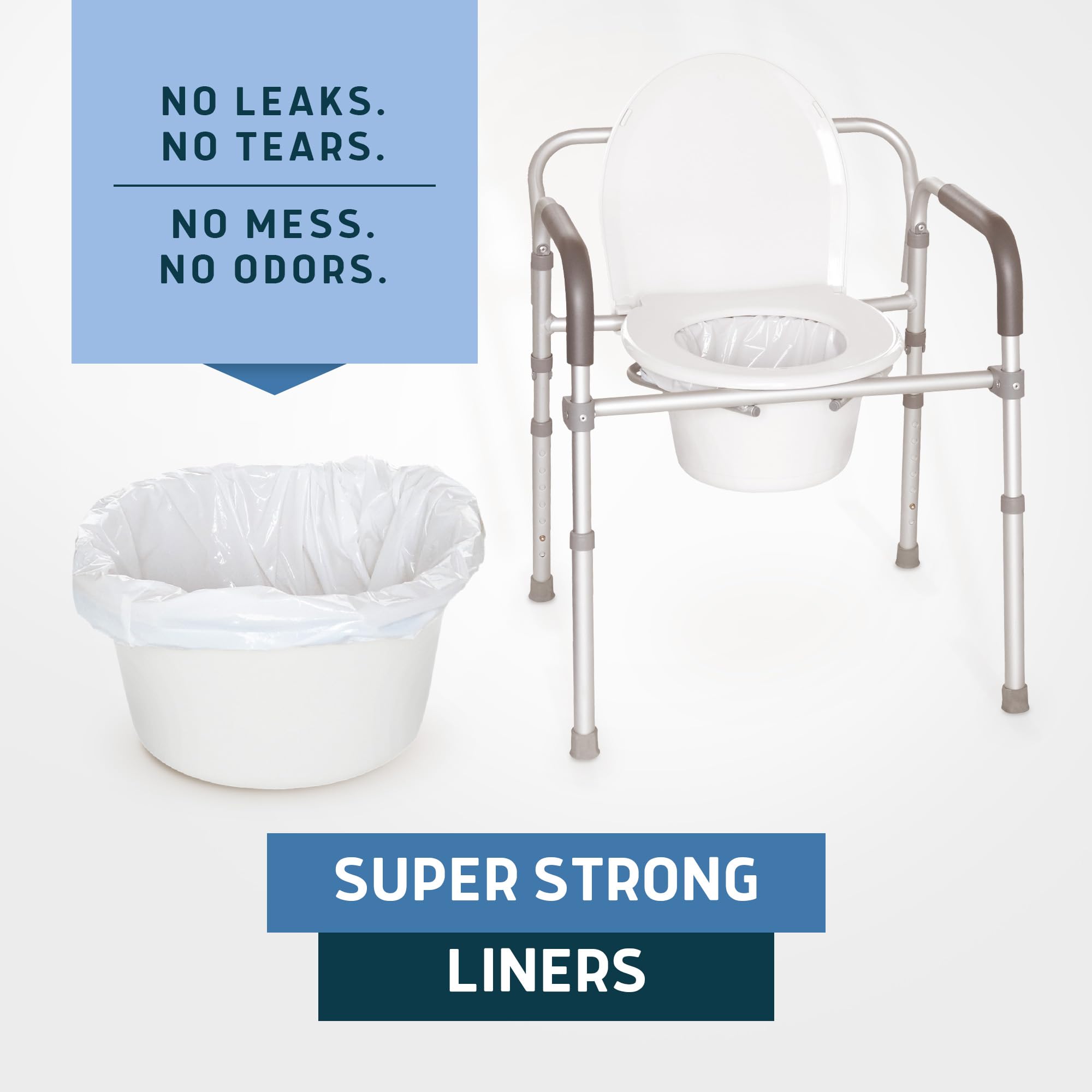 Lunderg commode liner 24/7 support and 30-day returns.