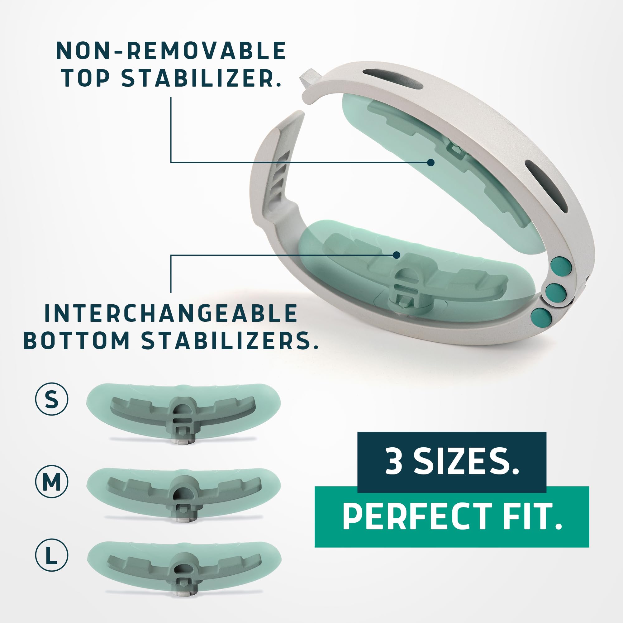 Lunderg Confidence Clamp bottom stabilizers S/M/L adapt to size.