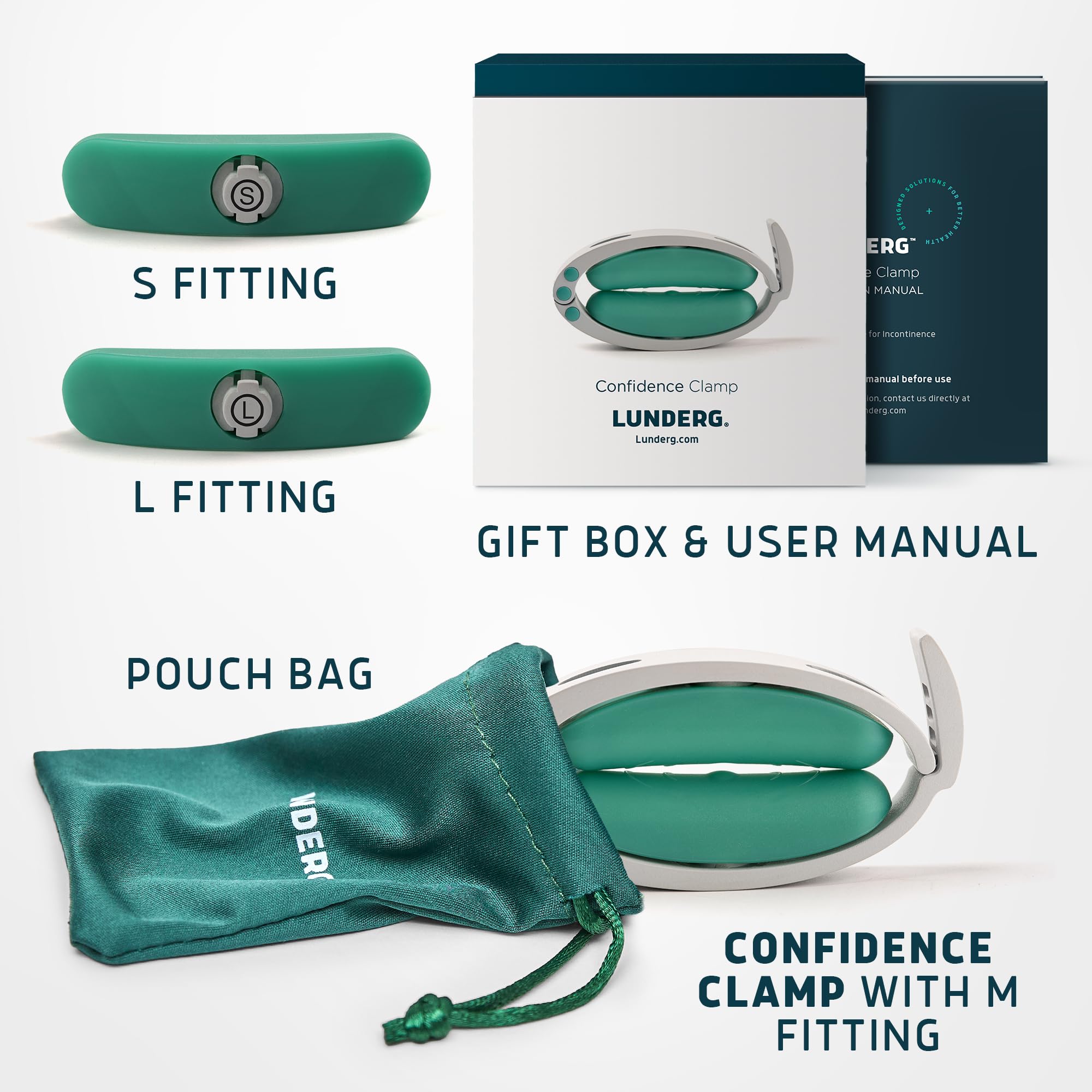 Lunderg Confidence Clamp supports daily use at home or on the go.