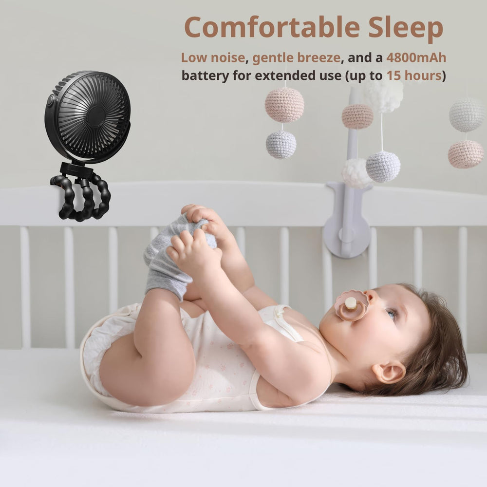 LuneEnfant 6-inch fan with adjustable levels for versatile use.