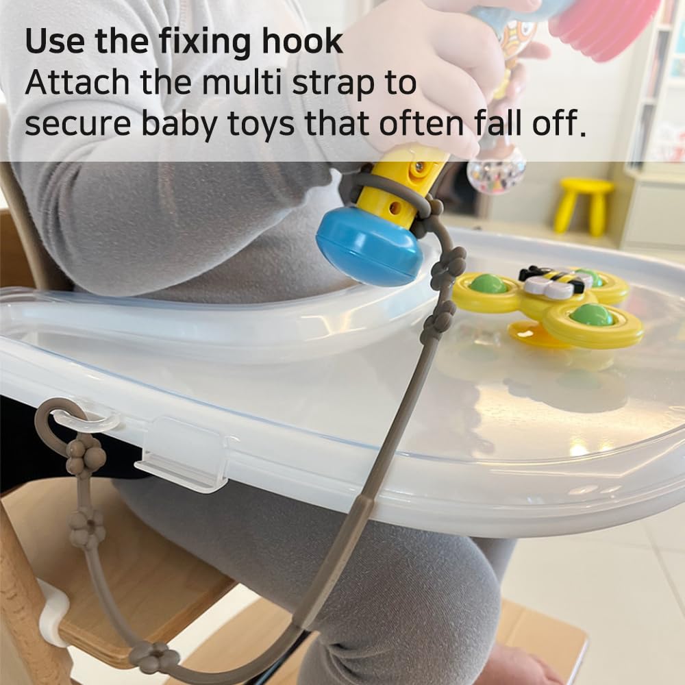LUNELL tray cover creates a secure feeding area for ages 0–36 months.