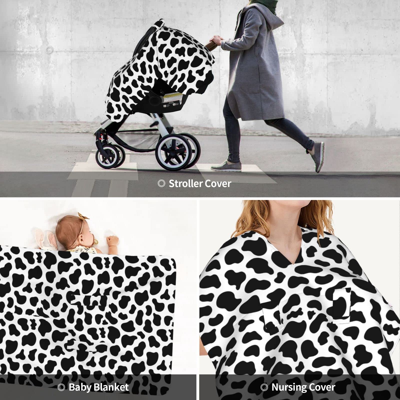 Lunepon cow-print baby shower gift idea combines style and practicality.
