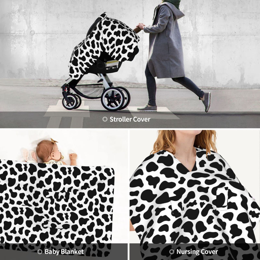 Lunepon cow-print baby shower gift idea combines style and practicality.