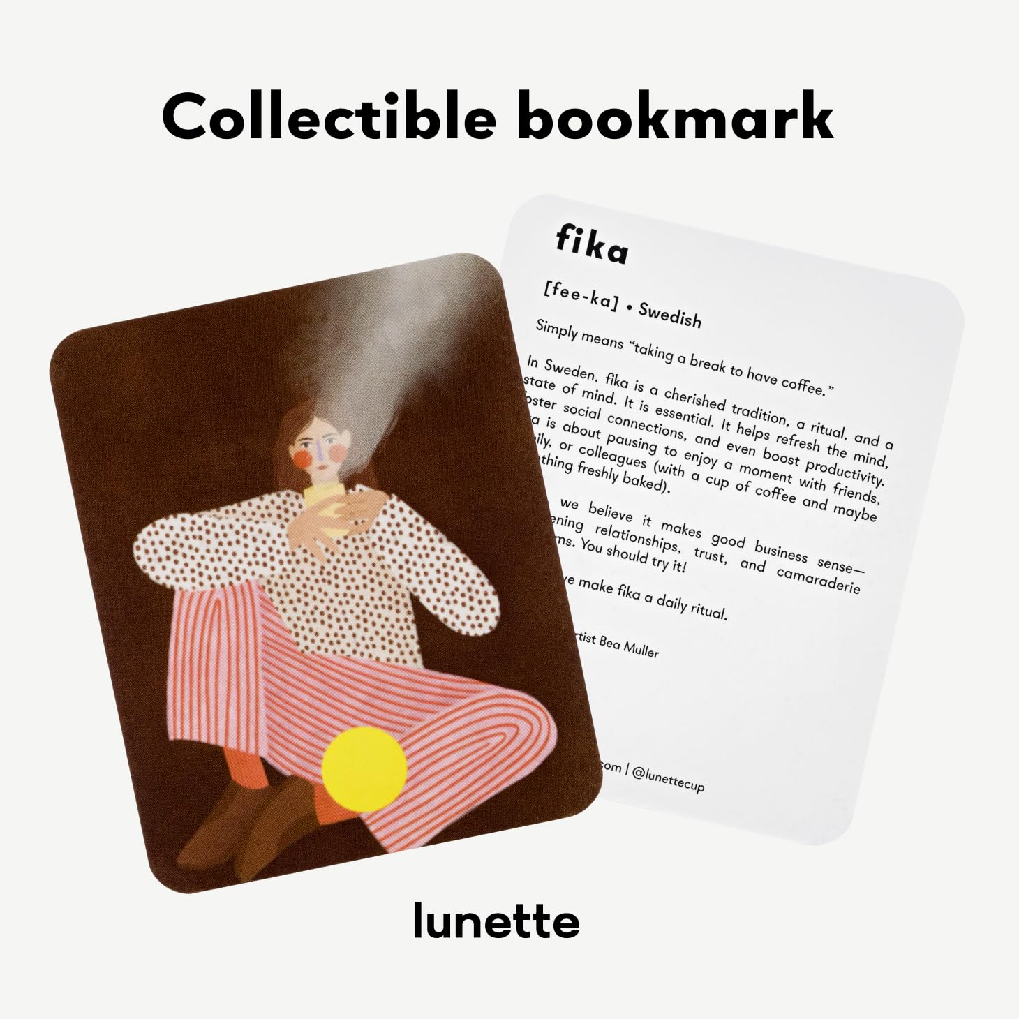 Lunette complete kit featuring cup and accessories