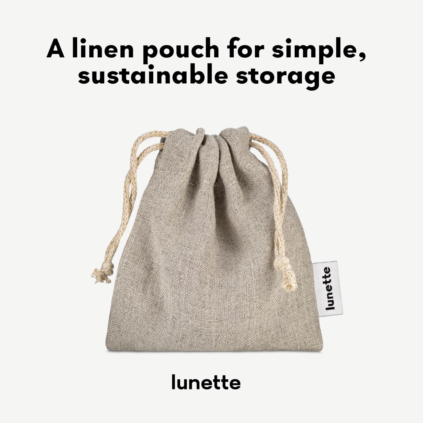 Artistic bookmark included with Lunette cup adds an empowering touch.