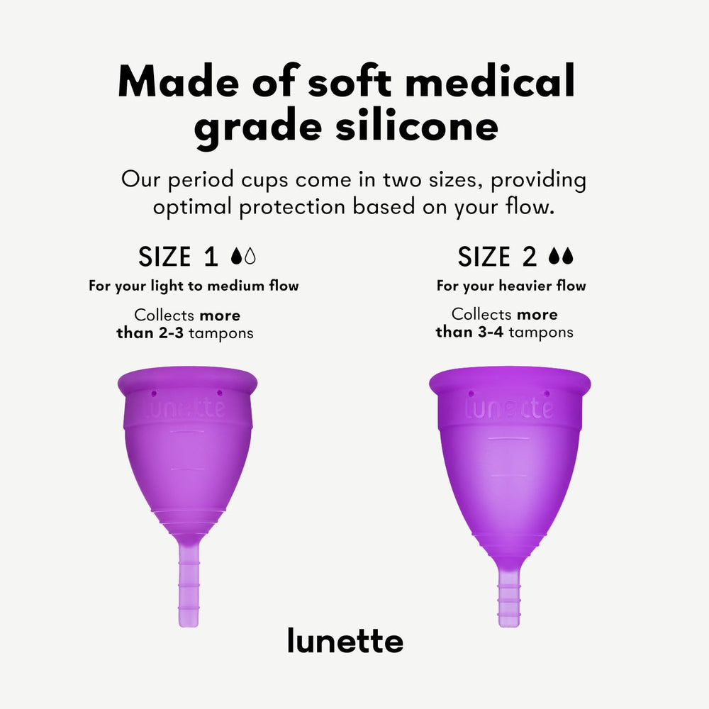 Lunette reusable packaging highlights eco-friendly choice and cost savings.