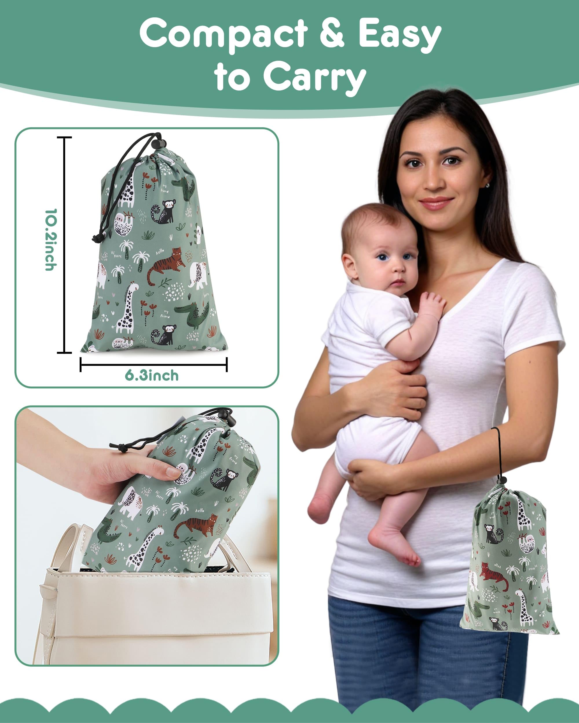Lunobubo strap pads provide comfortable seating and protect against harness irritation.