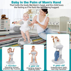 LUOPIAO Baby Shower Stand pinch-proof armrests protect delicate skin.