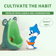 Luqeeg wall-hanging urinal alternative for side-of-toilet use with easy cleanup