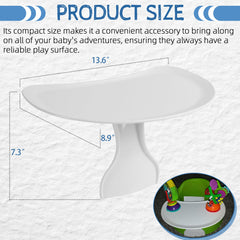 LuQiBabe two-piece tray snaps together for quick setup