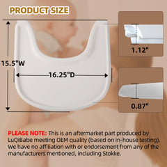 LuQiBabe food-safe PP plastic tray safe for direct food contact.