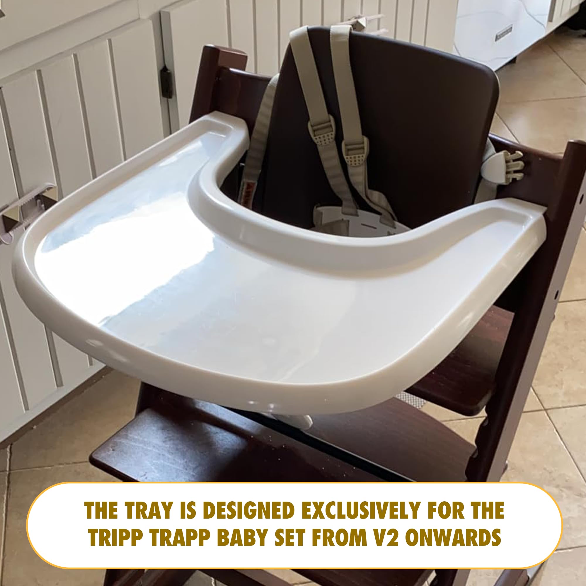 LuQiBabe converts Tripp Trapp into a standalone highchair.