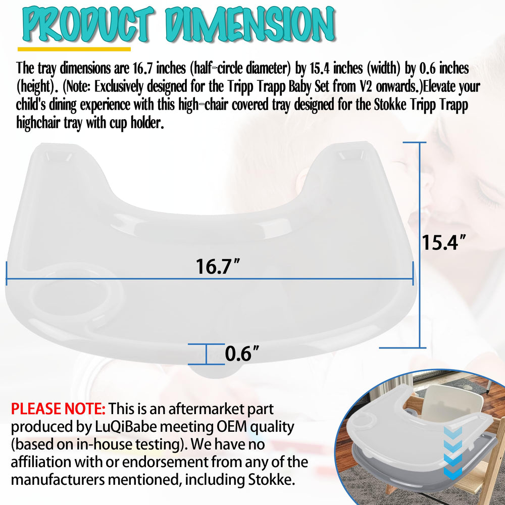 LuQiBabe tray cover in food-safe plastic ensures safe direct food contact