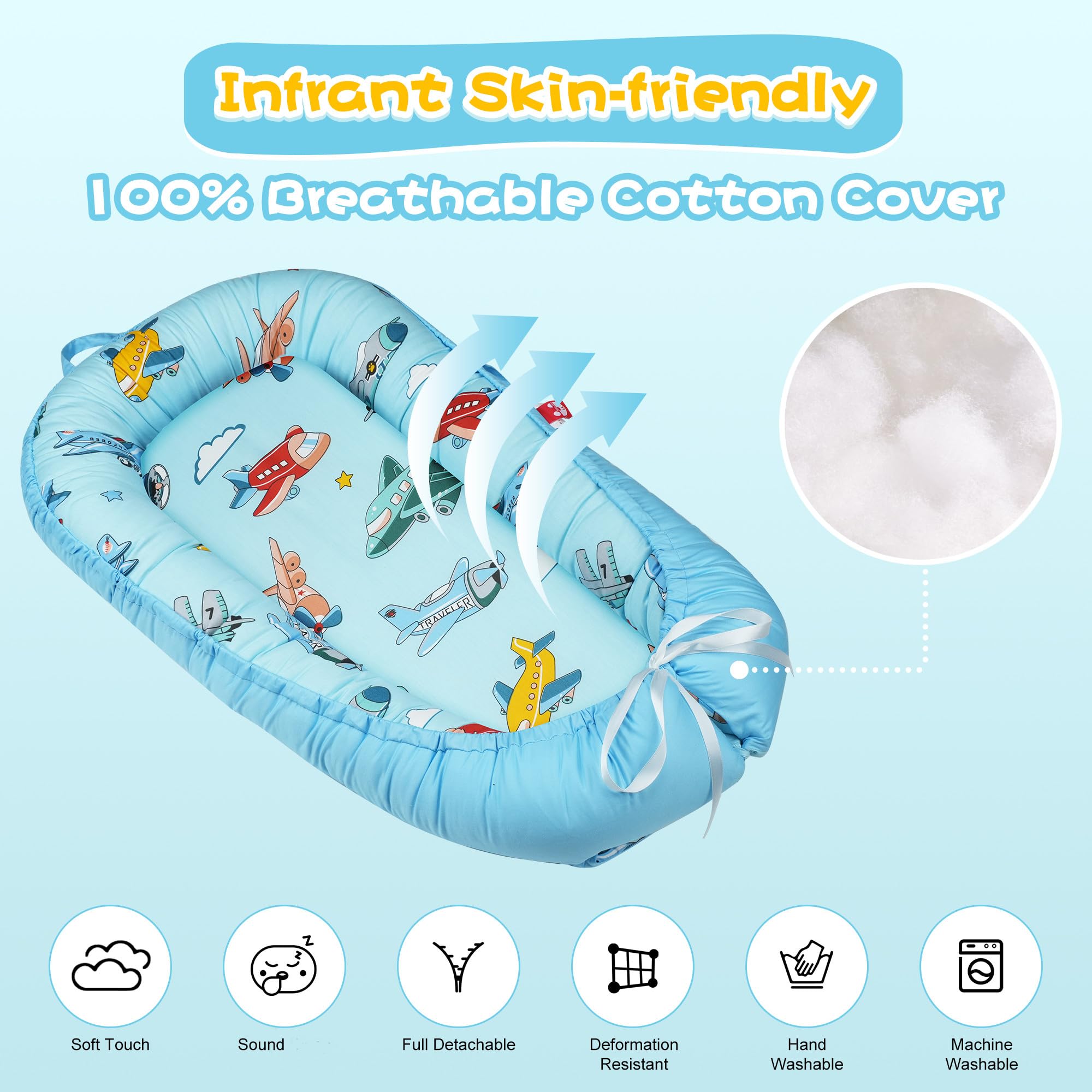 Lurui adjustable sizing with quick-release straps to grow with baby