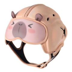 Lurui Capybara helmet front view provides protective shell for curious crawlers
