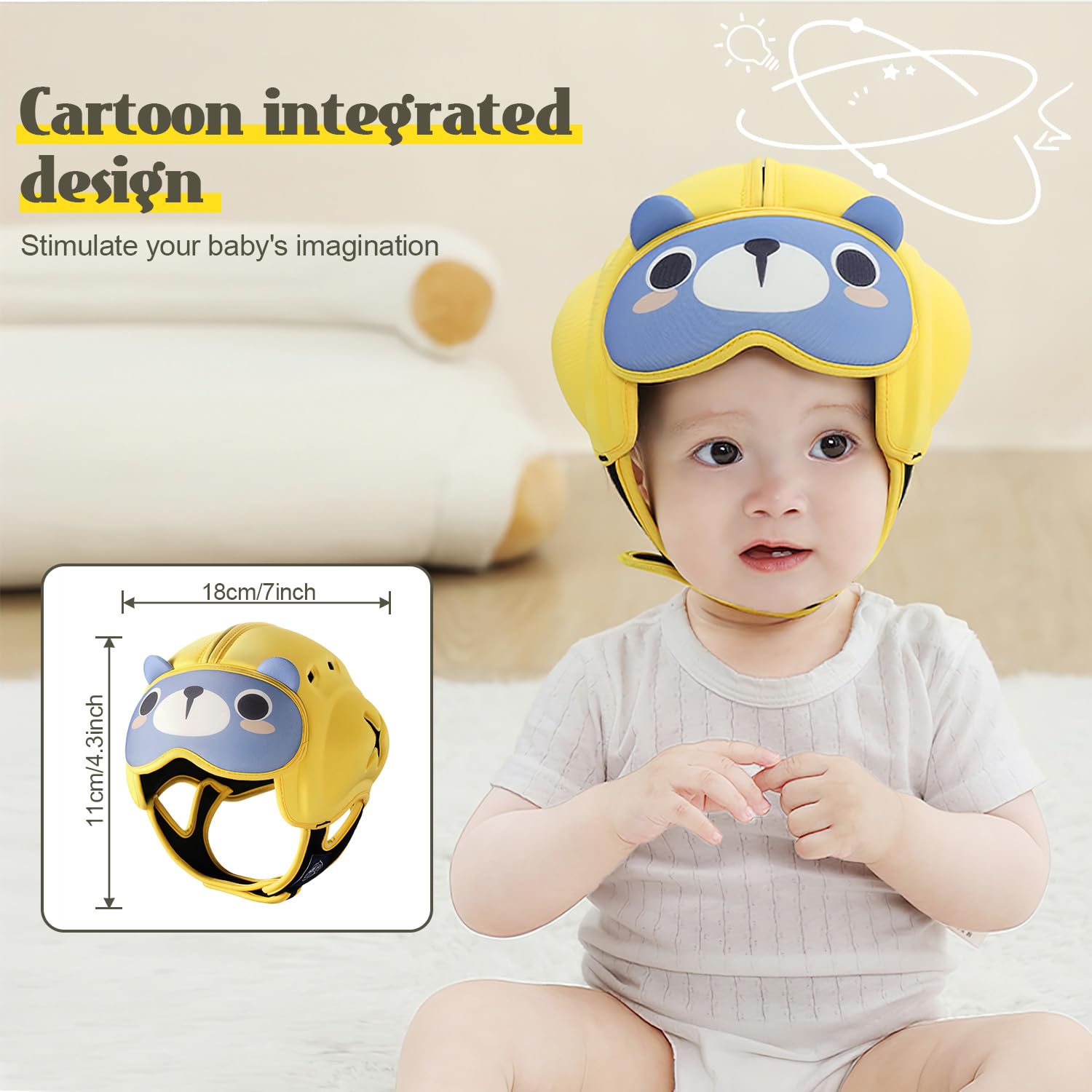 Lurui CPSIA-certified helmet offers safety-tested reassurance.