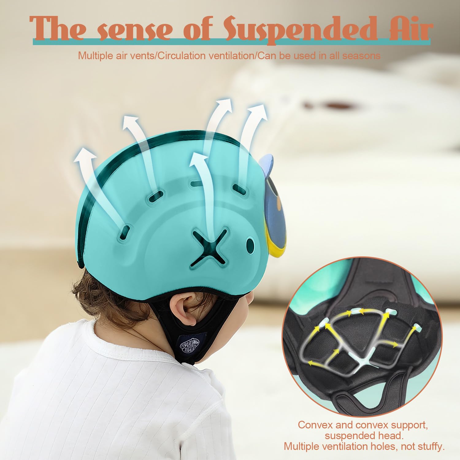 Lurui MamboBaby chin-strap adjustment close-up for 360° fit