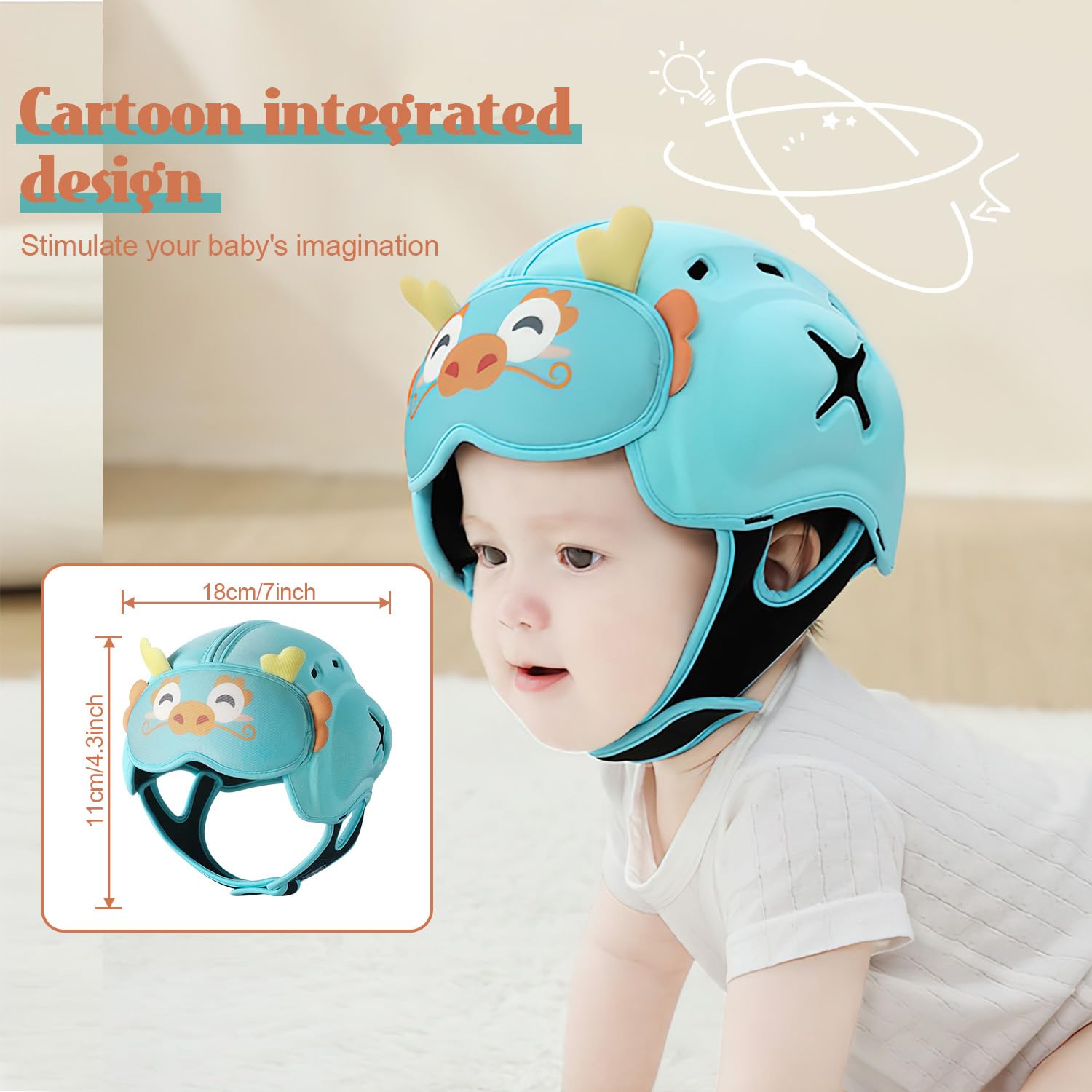 Lurui MamboBaby worn on toddler during playtime for active protection