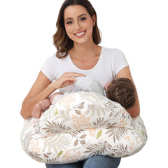 Lurui nursing pillow with adjustable waistband supports comfortable feeds
