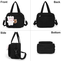 Lushandy diaper bag tote back pocket keeps essentials secure.