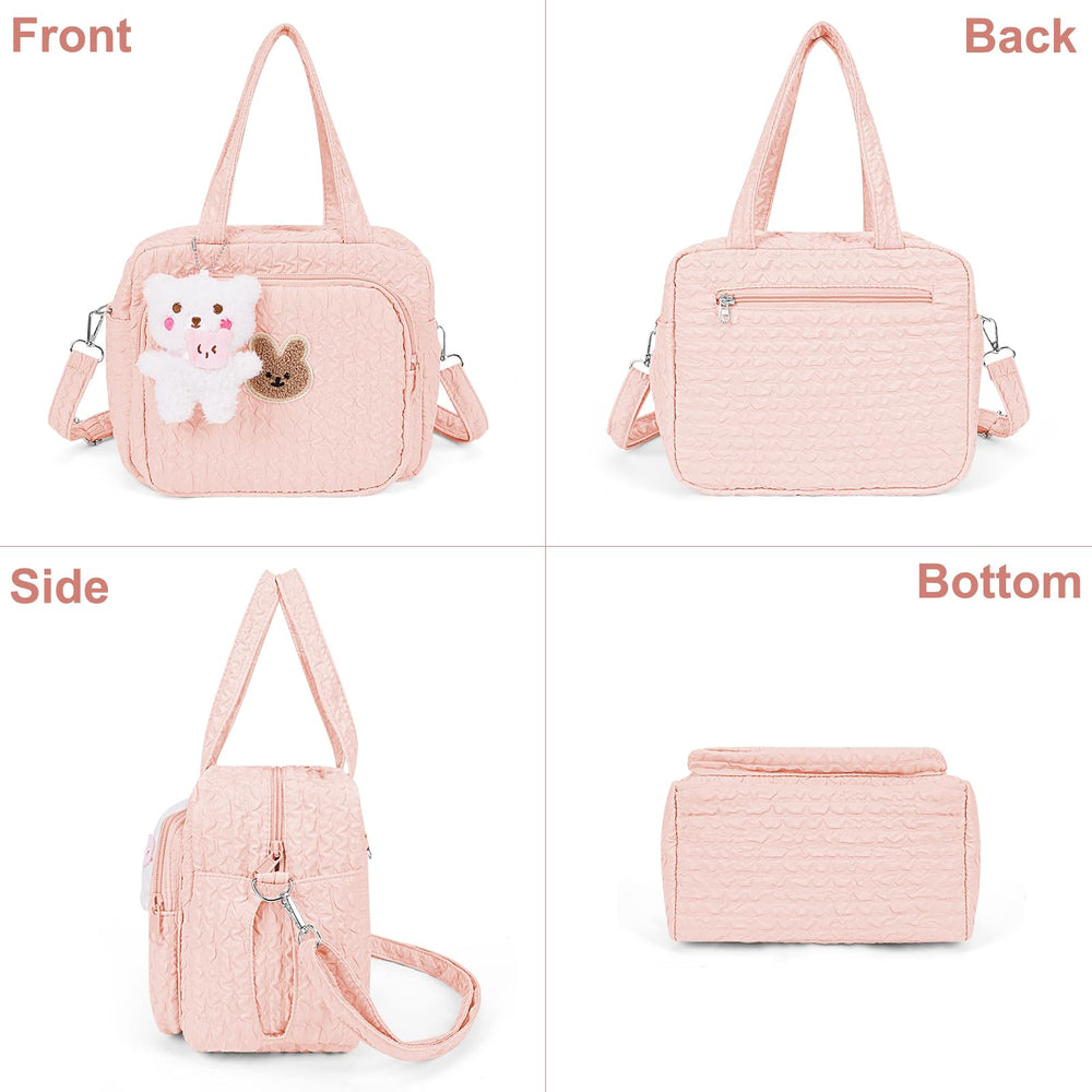 Lushandy diaper bag tote front pocket keeps essentials within reach for busy parents