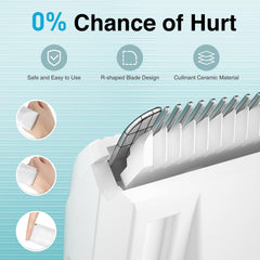 Ergonomic, compact build provides comfortable handling during baby cuts.