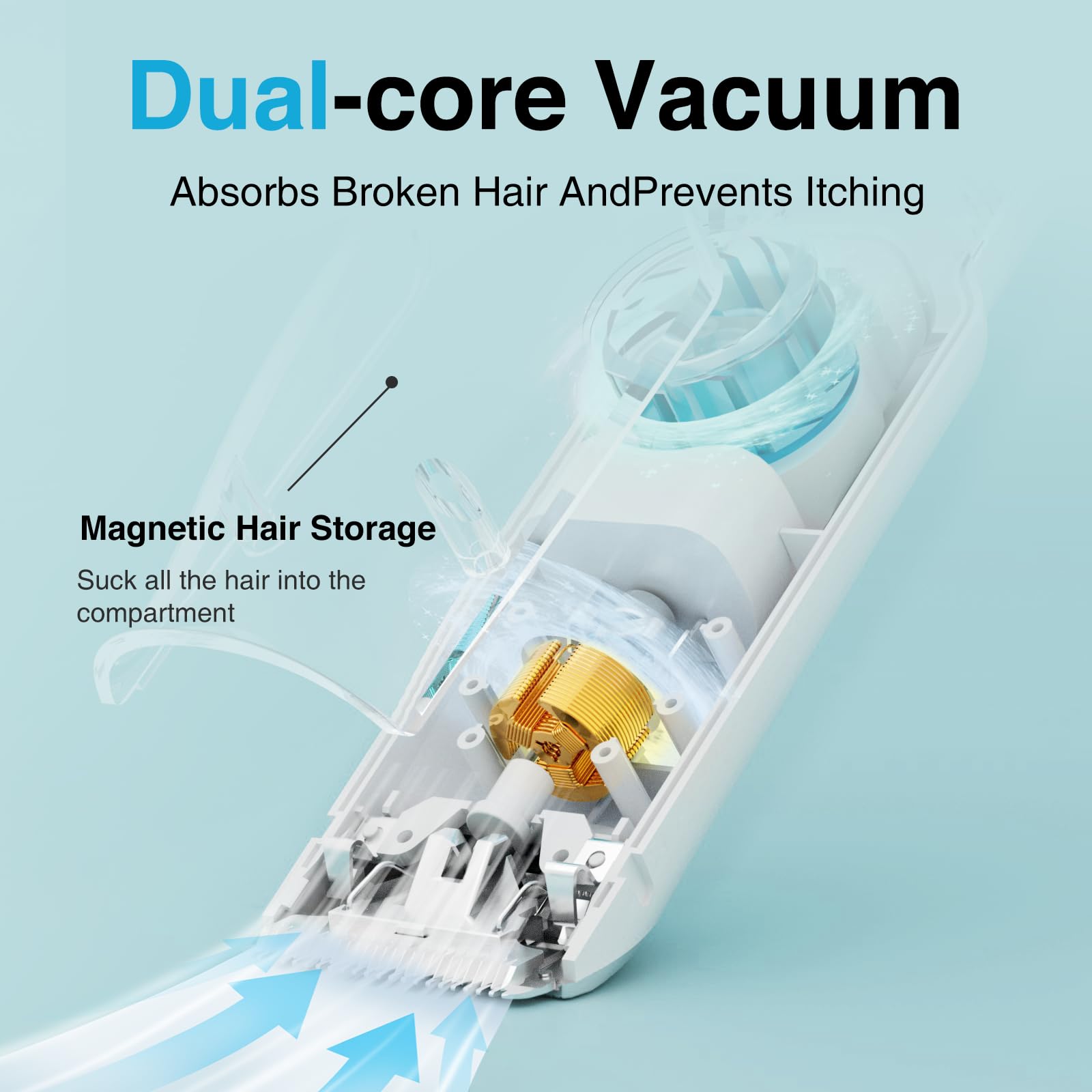 Quiet operation helps keep baby calm during trimming with LUSN clippers.