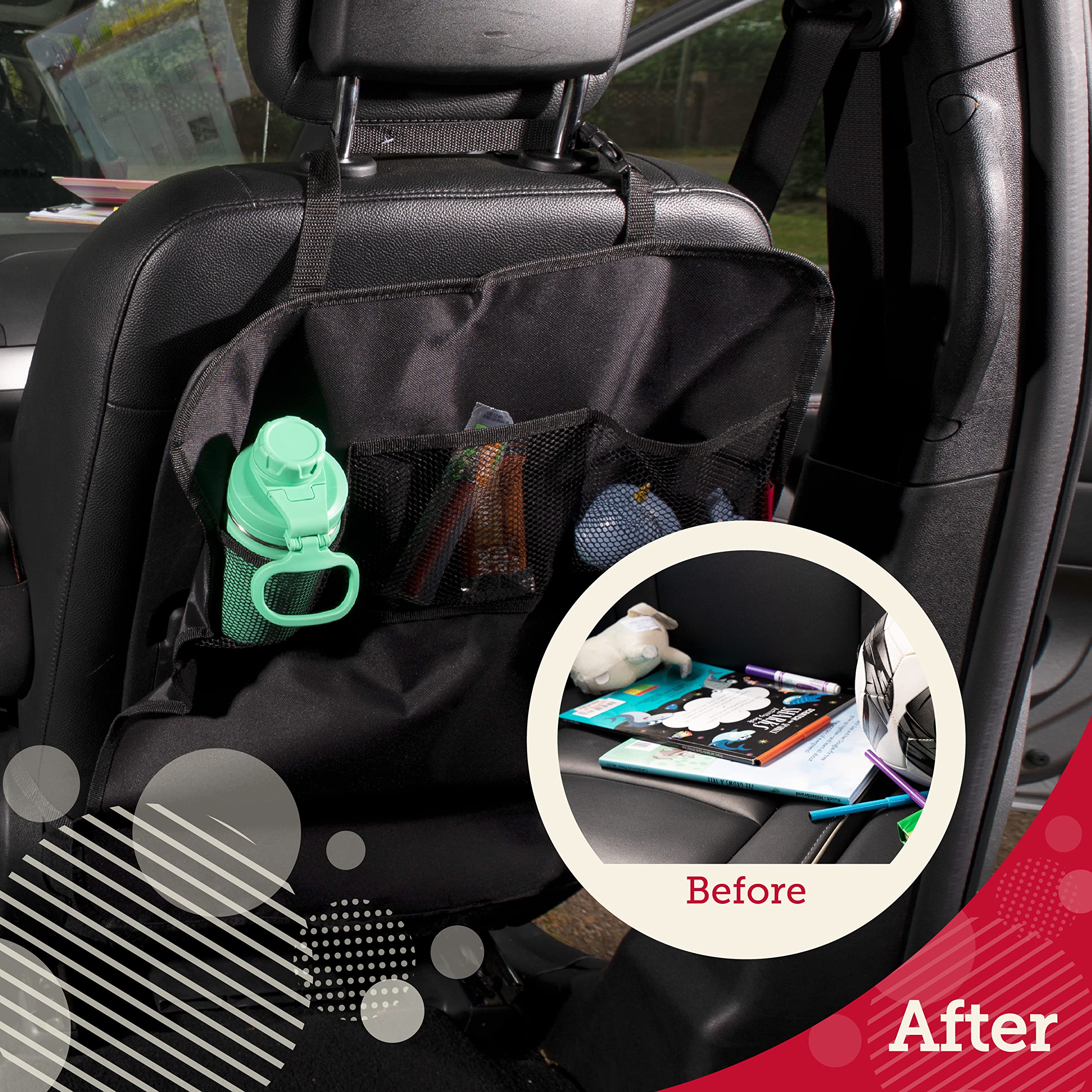Lusso Gear seat protective coverage helps preserve upholstery from scuffs