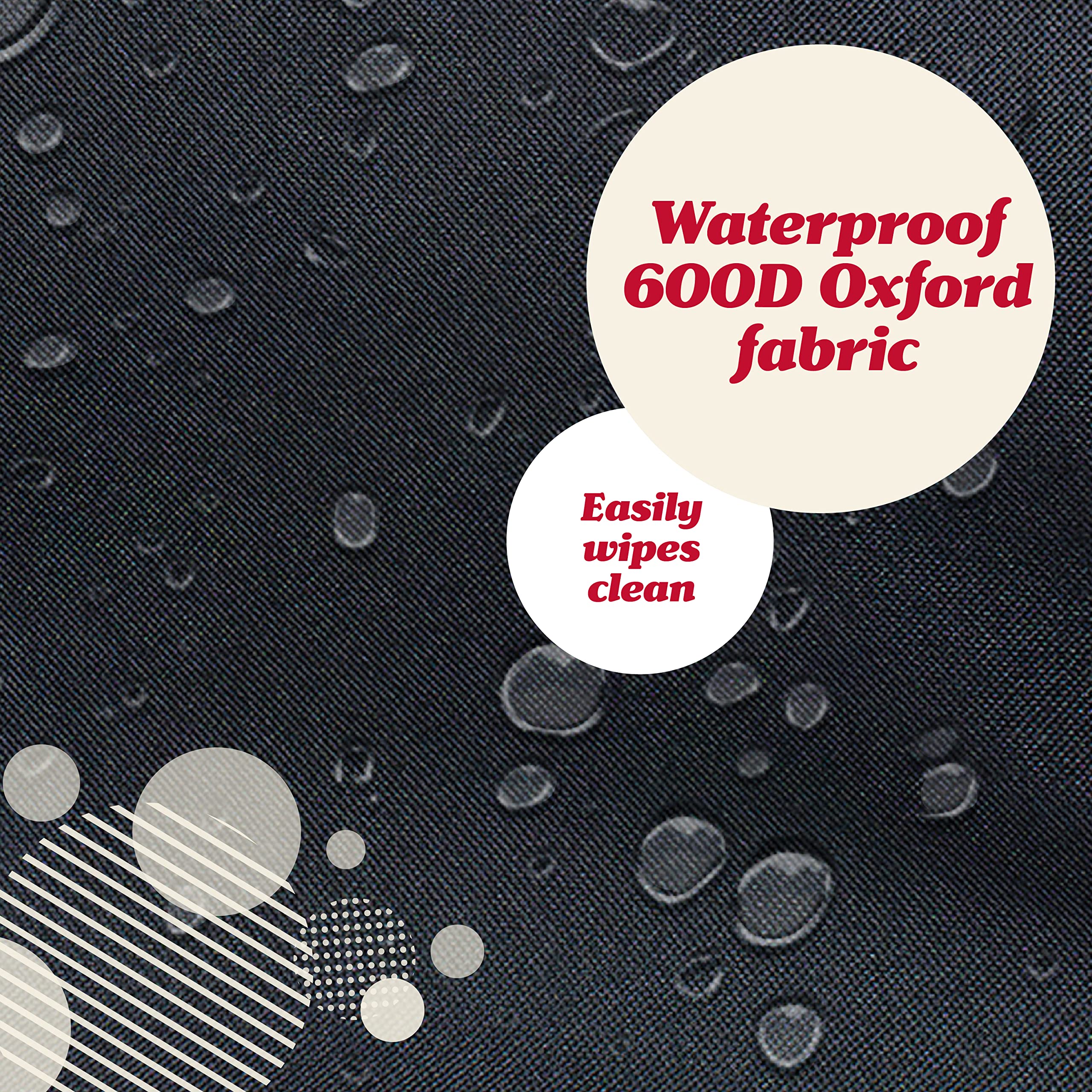 Lusso Gear kick mats waterproof material protects seats from liquids and messes