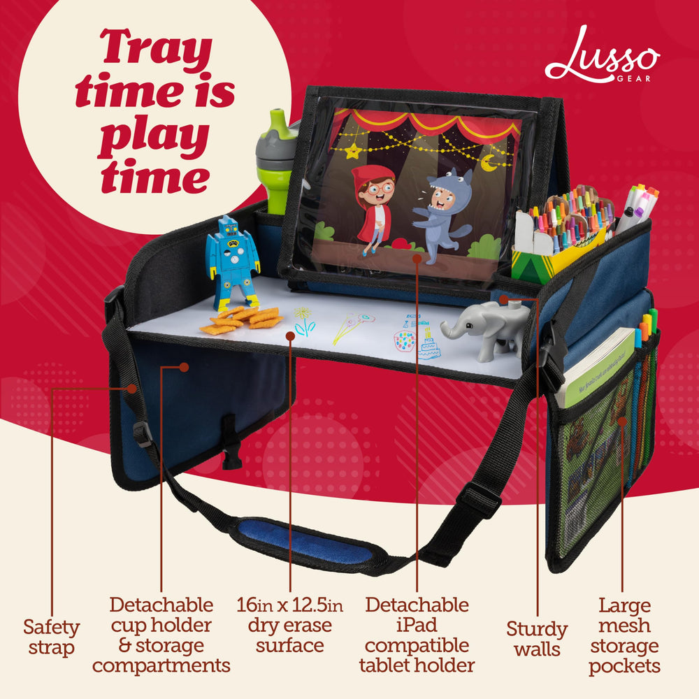 Lusso Gear no-drop tablet holder keeps devices steady during bumpy rides.
