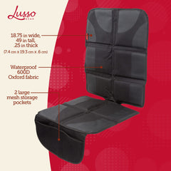 Lusso Gear non-slip back prevents shifting for calmer drives