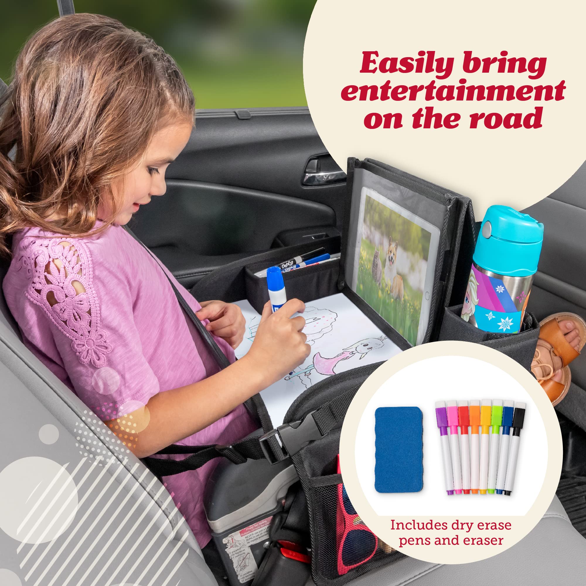 Lusso Gear no-drop tablet holder keeping a tablet secure.