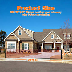 LUTICO driveway net is easy to assemble and relocate for flexible yard protection.