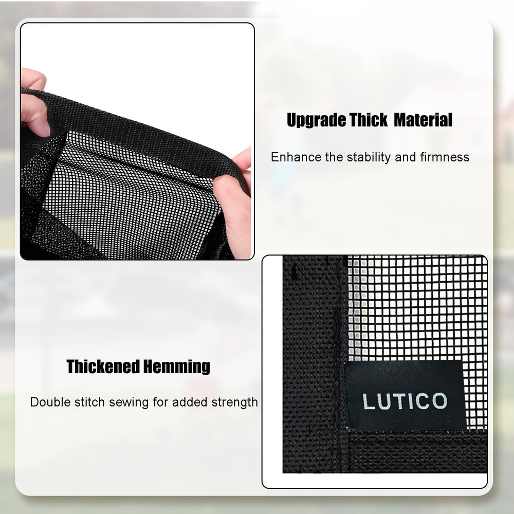 LUTICO reflective-tape detail on net boosts nighttime visibility for added safety.