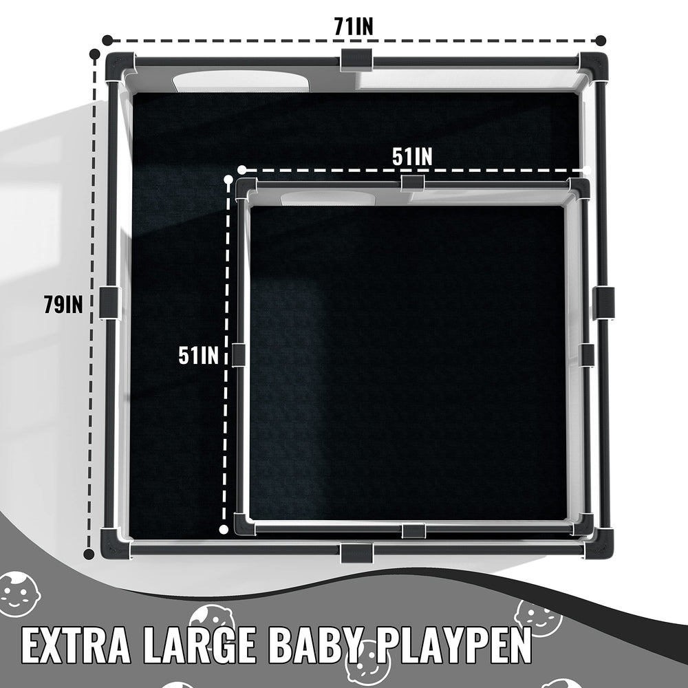 LUTIKIANG Playpen fits well in indoor playrooms for family time