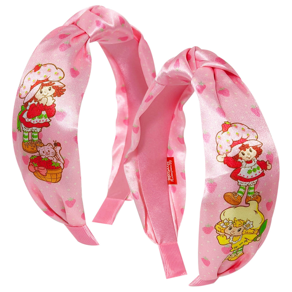 LUV HER Strawberry Shortcake knotted headband, packaging designed for easy online gifting.