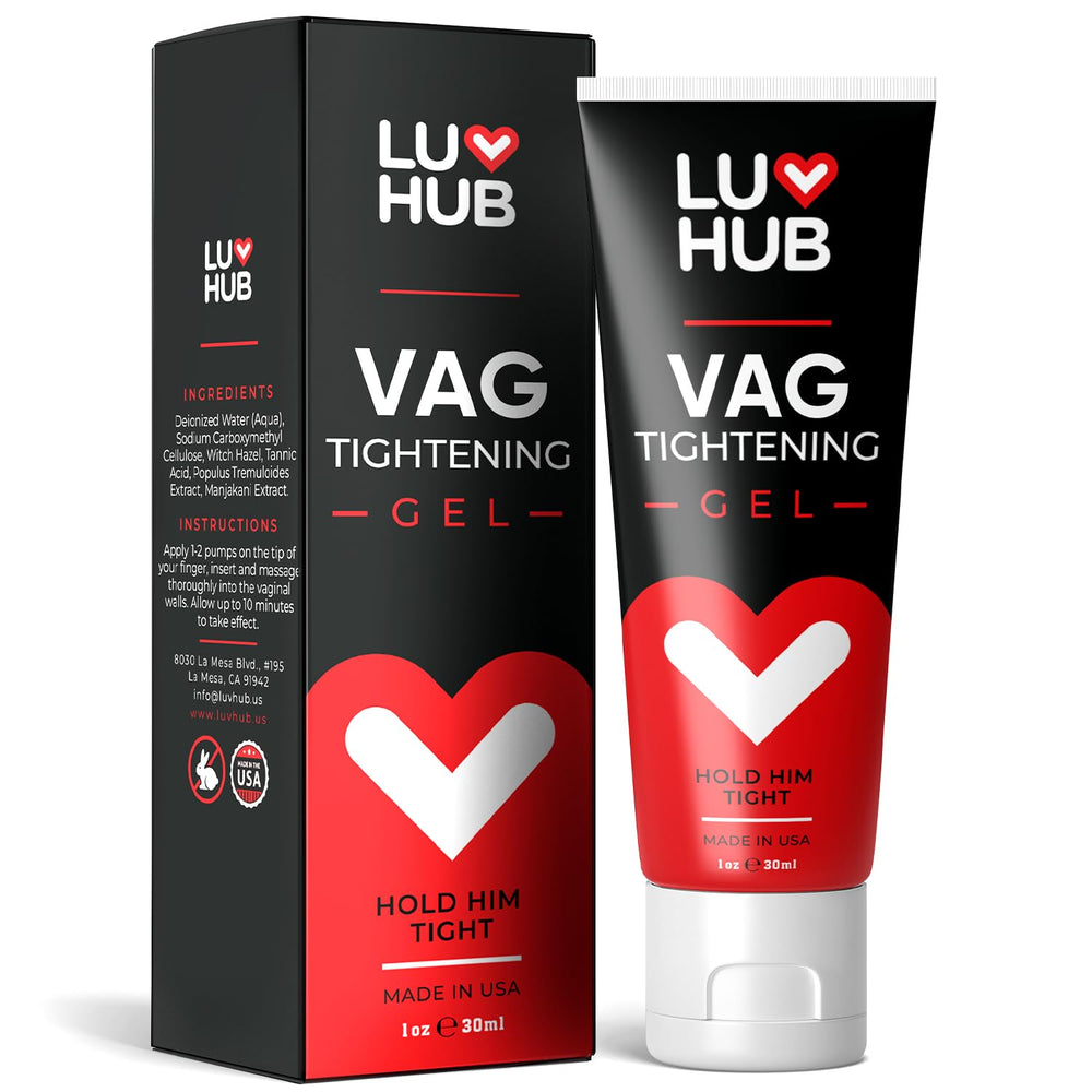 Luv Hub Tightening Cream bottle for daily intimate comfort.