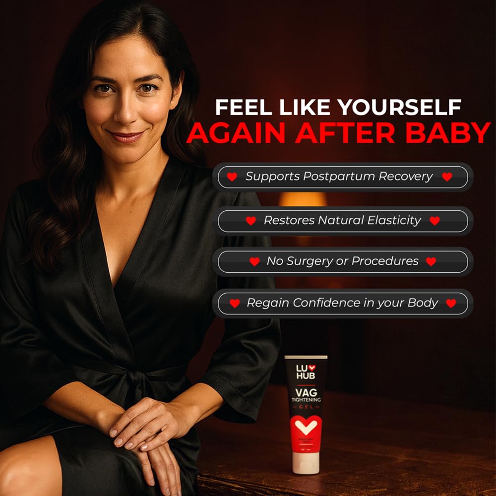 Luv Hub Tightening Cream packaging signals natural, fragrance-free care.
