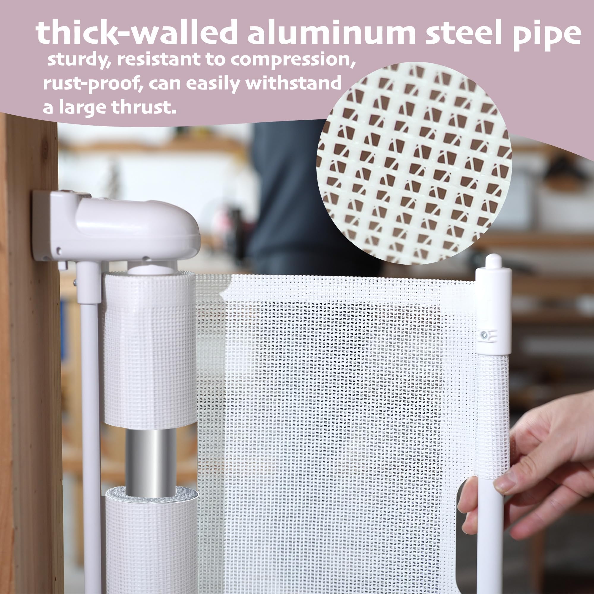 Luvcoo fiberglass upgrade maintains tension for a smooth retractable mesh
