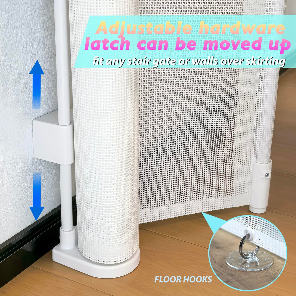 Luvcoo one-handed operation gate ideal for busy caregivers.