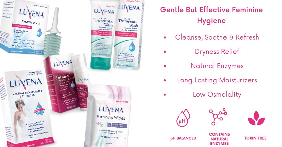Luvena compact, travel-friendly packaging fits purse or bag.