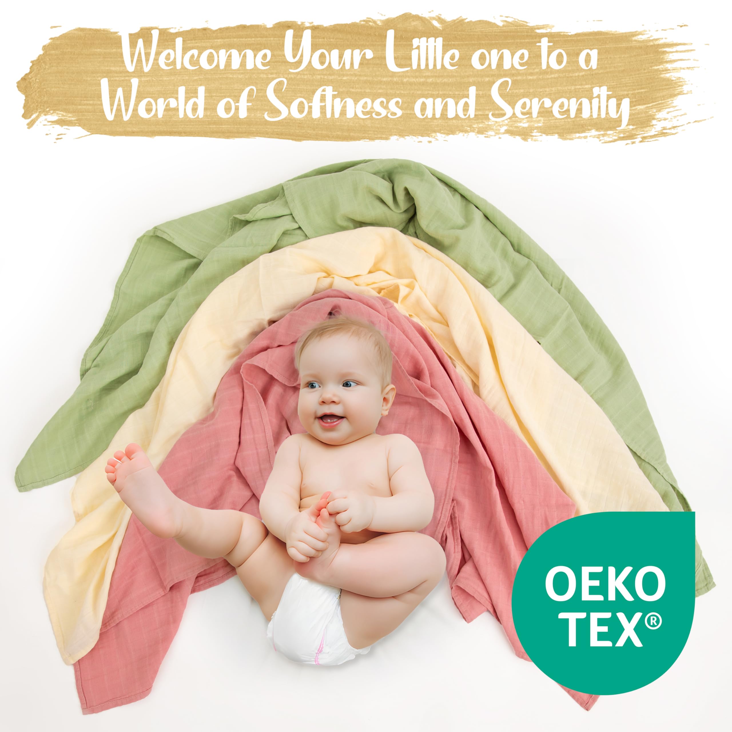 Gift-ready Luvvie swaddle set suitable for registry and new-baby gifts.
