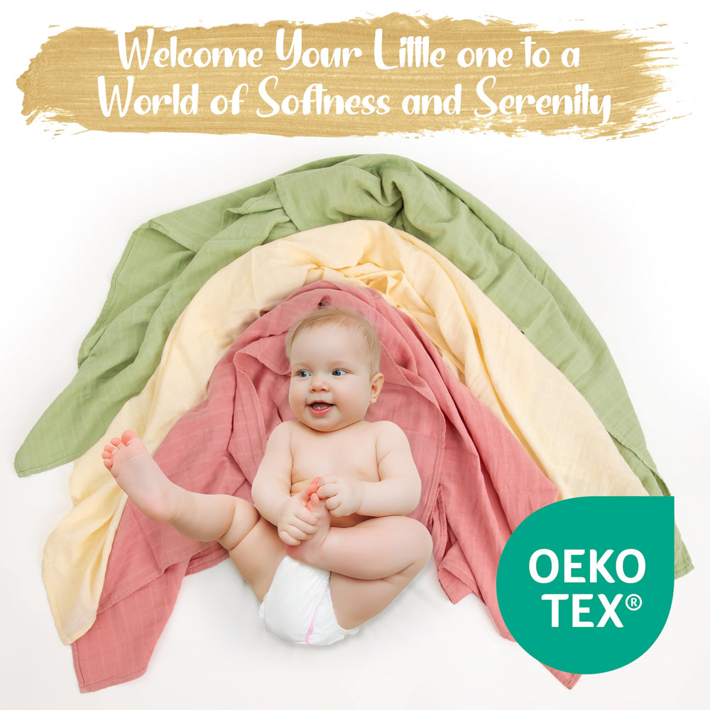 Gift-ready Luvvie swaddle set suitable for registry and new-baby gifts.