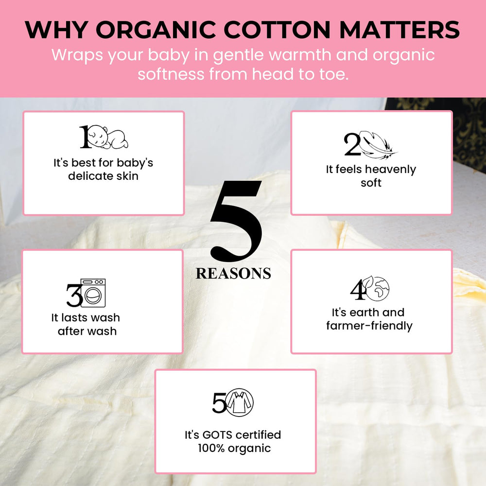OEKO-TEX certified Luvvie swaddle blanket for safe baby skin care.