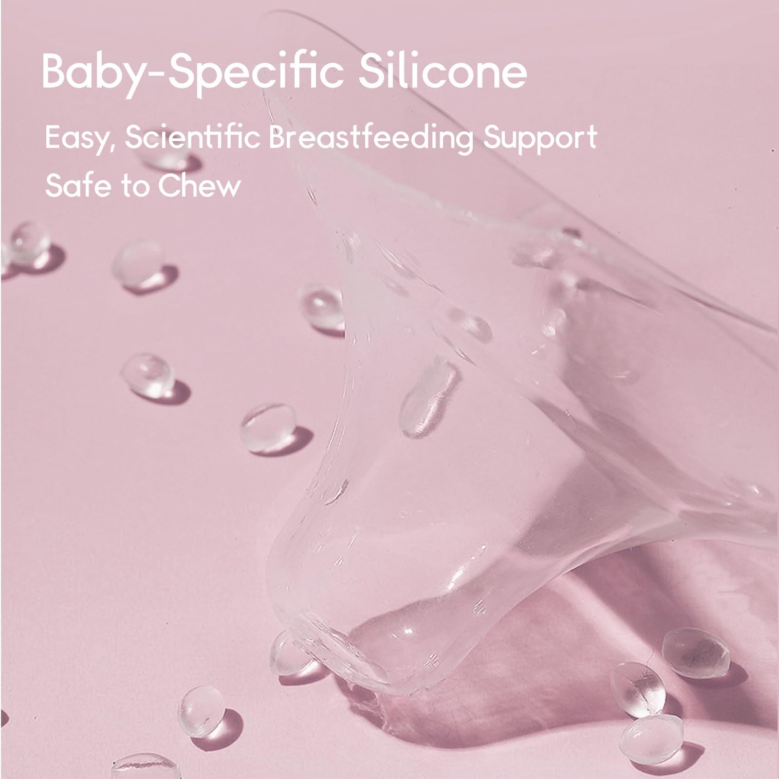 Luxemum shield perforations reduce friction during nursing