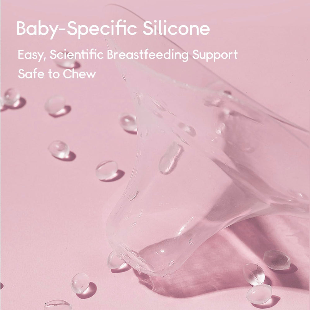 Luxemum shield perforations reduce friction during nursing