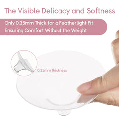 Luxemum silicone shield material provides gentle skin-friendly feeding aid